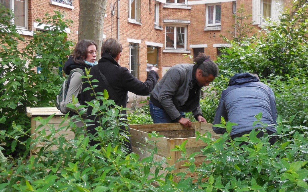 Compost partagé inauguré au 2-4 rue Maurice Bouchor