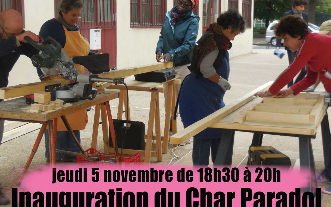 Jeudi 5 novembre à 18h30 – Inauguration du Char rue Prevost Paradol